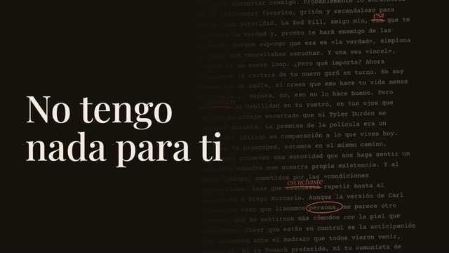 ¿No te sientes medio hipócrita?